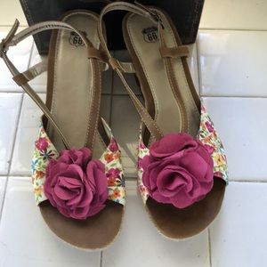 Brand New Floral Wedges